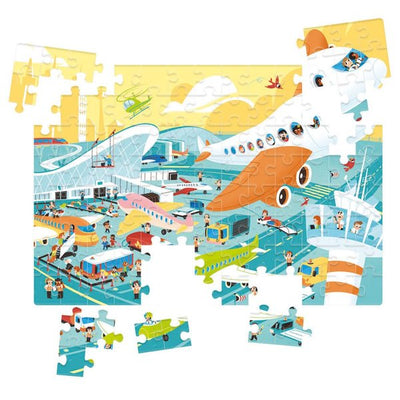 Puzzle - Busy Airport X104Pcs