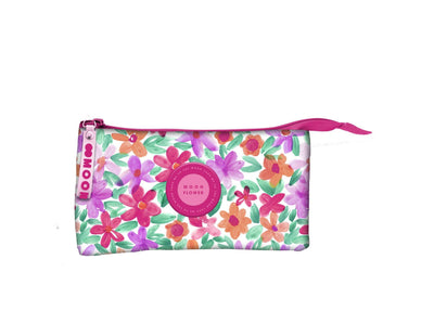 Pencil case summer teen moonflower 2 zip 3 pockets