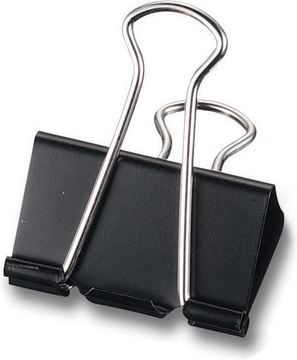 One Black Binder Clip 41mm - x 1 pcs