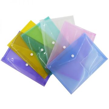 Transparent Button Plastic Envelop A3
