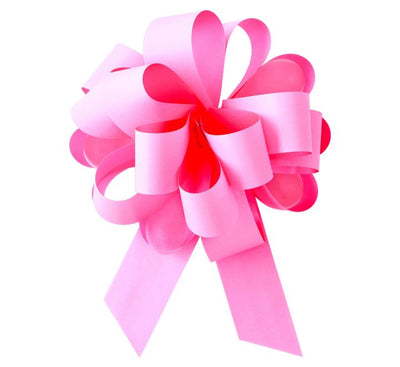 Foil Gift Pull Bow Pink