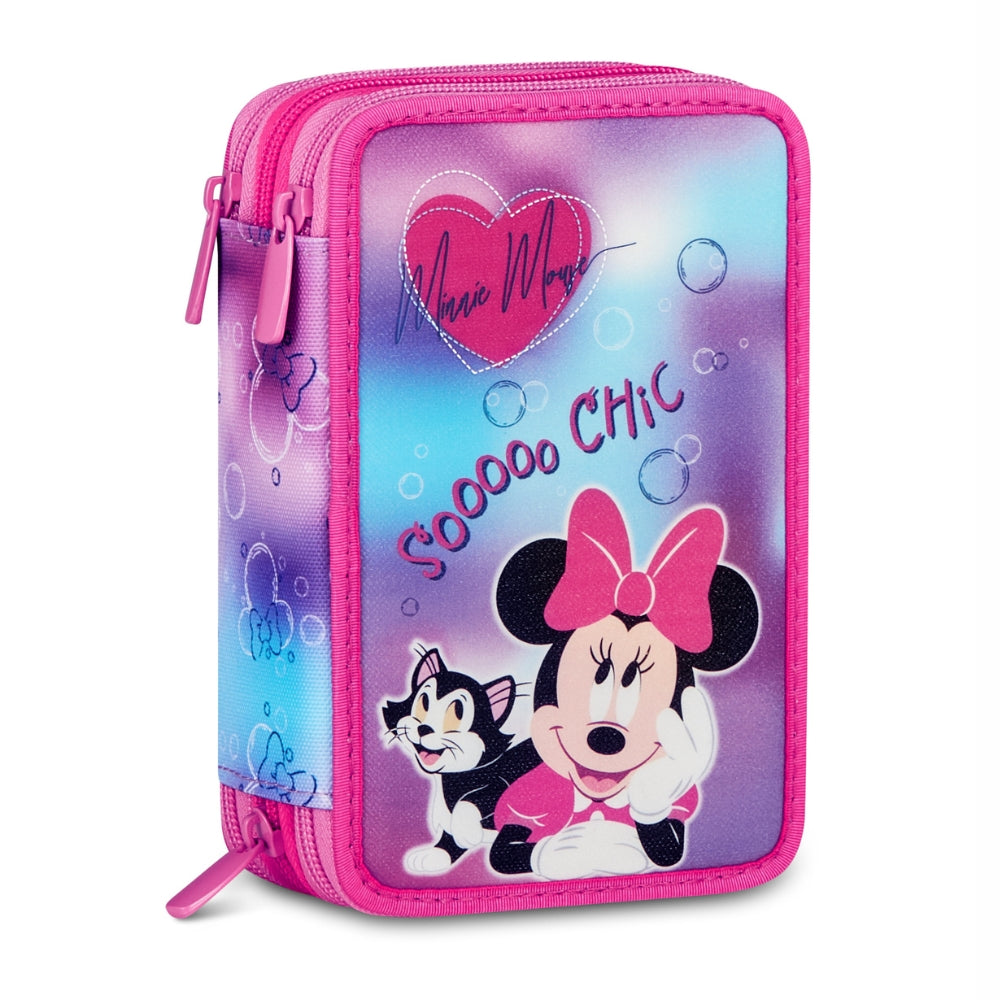 Seven Minnie Chic Touch 3-Zip Pencil Case