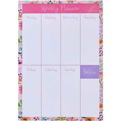 Weekly Planner Magnetic - Flowers Design