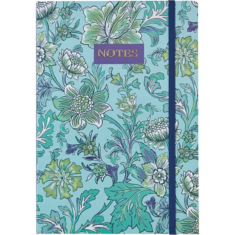 Flower Design Lined A5 Notebook
