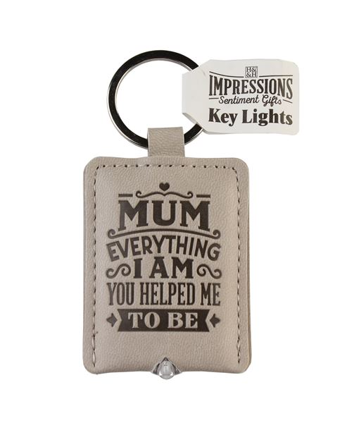 Mum Keyring With Light