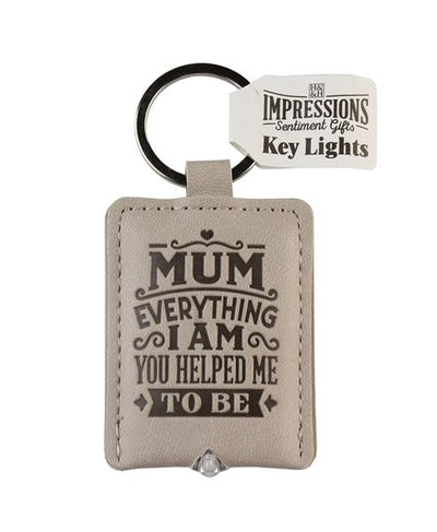 Mum Keyring With Light
