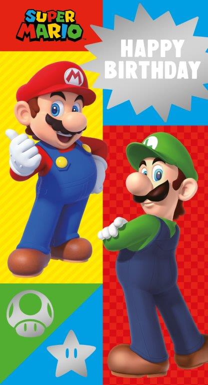 Happy Birthday Card - Super Mario