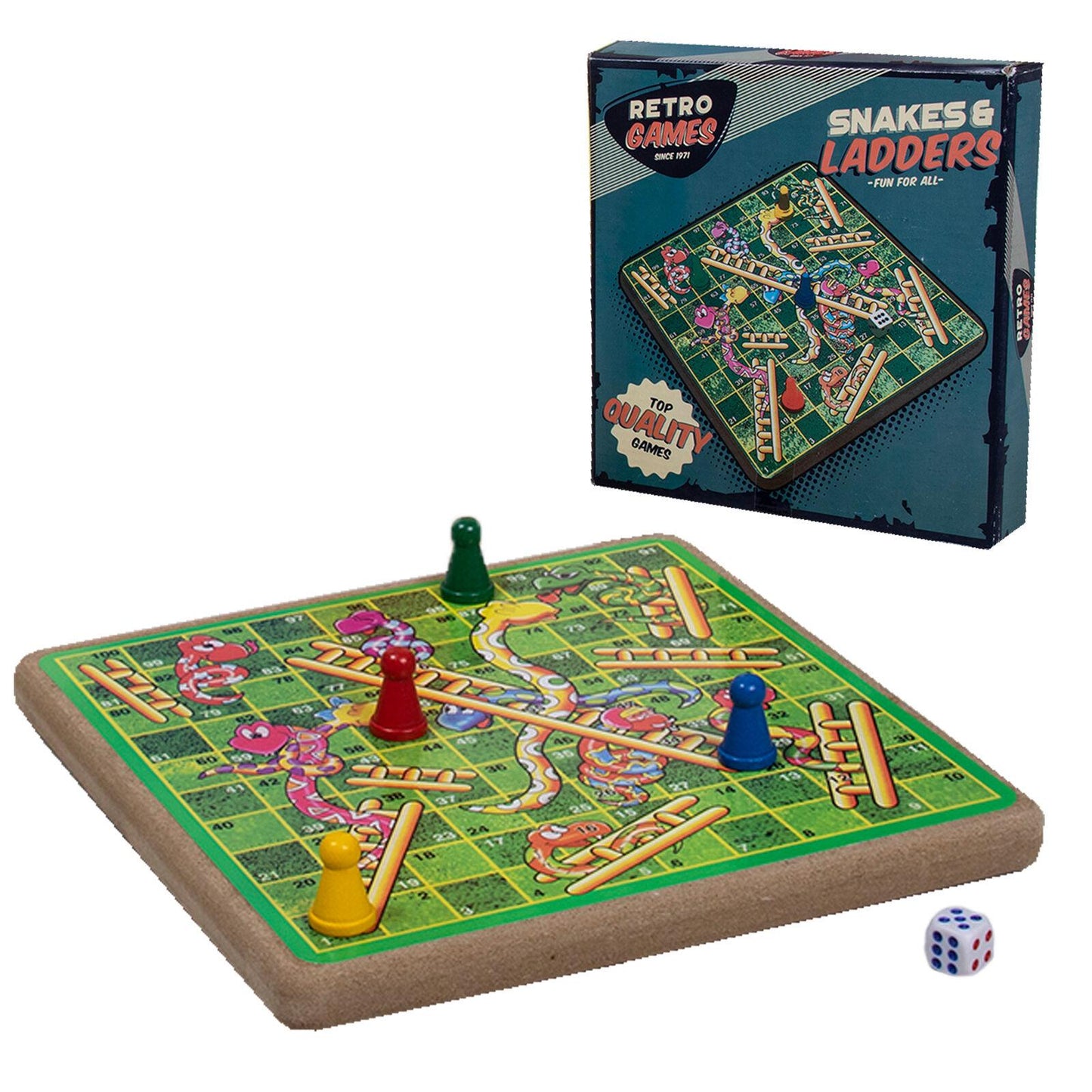 Wooden Snakes & Ladders