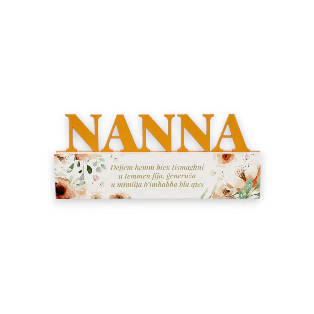 FLORAL CUTOUT Plague - NANNA