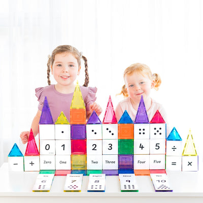 Learn and Grow Magnetic Tile Topper - Numeracy Pack x40 Pcs