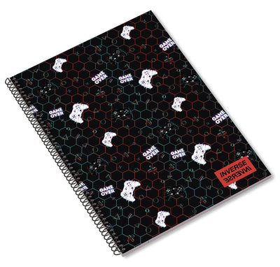 Spiral A5 notebook - game over x1pc