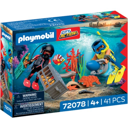 Playmobil City Action Police Diver With Treasure 72078