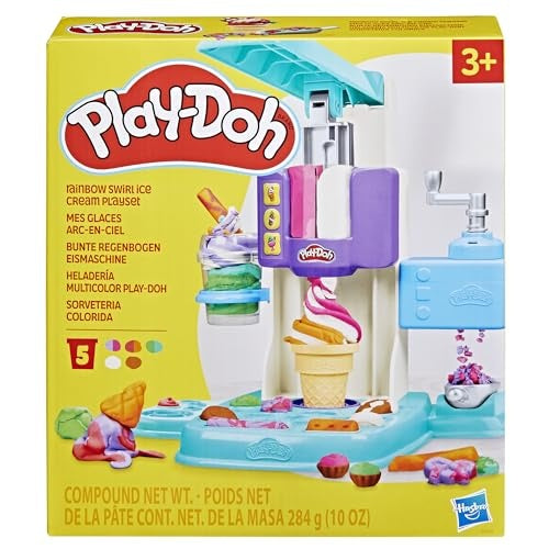 Play-Doh Rainbow Swirl Ice Cream Play Set