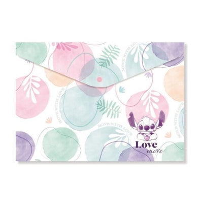 Disney stitch A4 button folder