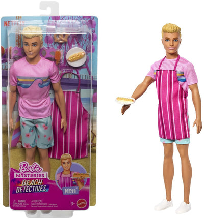 Mattel - Barbie Mysteries - Beach Detectives Ken Doll and Accessories