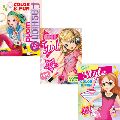 Colour And Fun + 200 Stickers