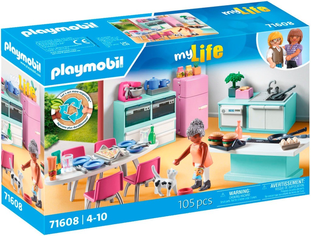 PLAYMOBIL MyLife Kitchen with dining table - 71608