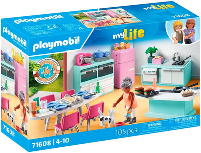 PLAYMOBIL MyLife Kitchen with dining table - 71608