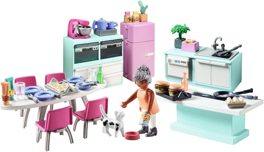 PLAYMOBIL MyLife Kitchen with dining table - 71608
