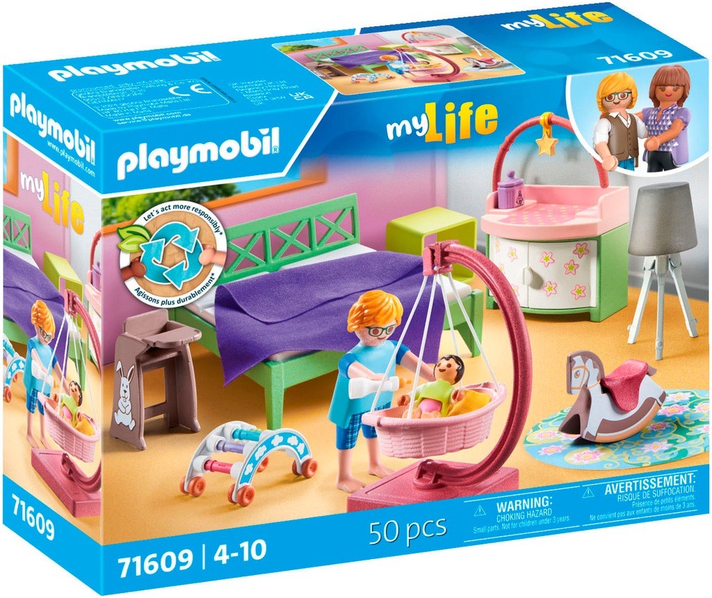 PLAYMOBIL MyLife Bed room with baby corner - 71609
