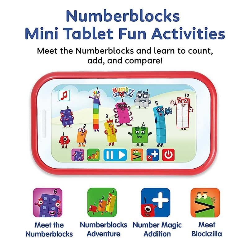 Mini Tablet Toy - Count with Number Blocks and Learn Basic Maths Skills
