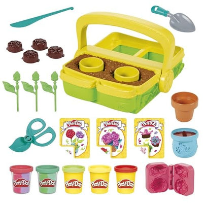 Playdoh Blooming Flowers Childrens Pretend Gardening Playset