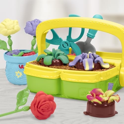 Playdoh Blooming Flowers Childrens Pretend Gardening Playset