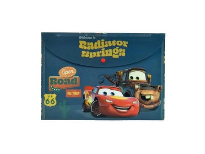 Cars A4 Button Folder
