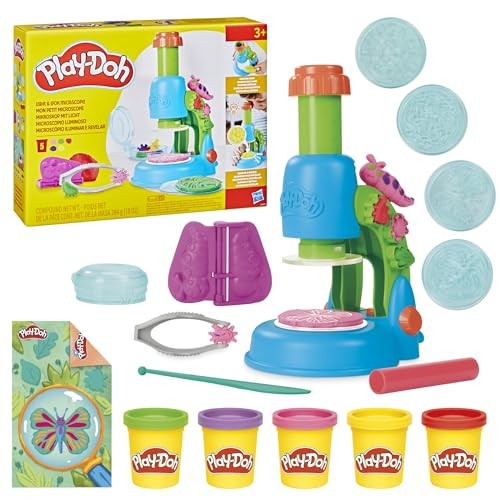 Play-Doh Light & Look Microscope Playset with 5 Tubs of Play-Doh