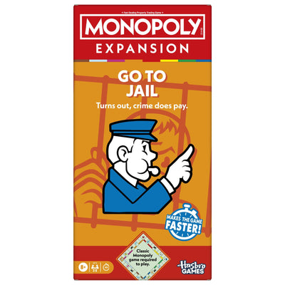 Monopoly Go to Jail EXPANSION - Classic Monopoly Game