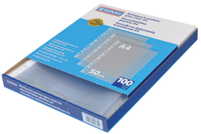 Punched Pockets A4 - 50 Micron X 100Pcs