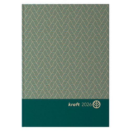 Diary 2026 KRAFT A5 1 day a page x 1 Assortment