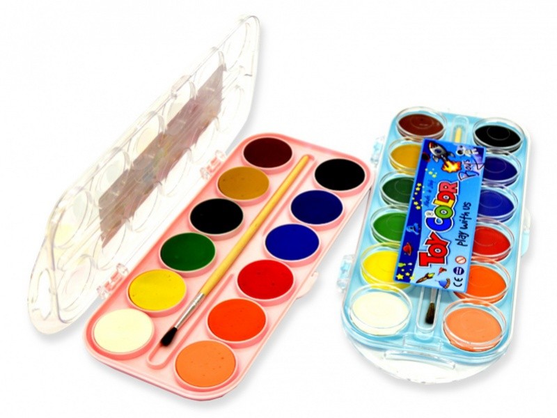 Water Colors X12 + Brush