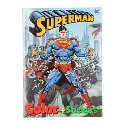 Superman Colouring Book With Stickers