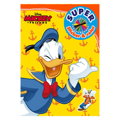 Mickey & Friends Super Sticker & Coloring Book