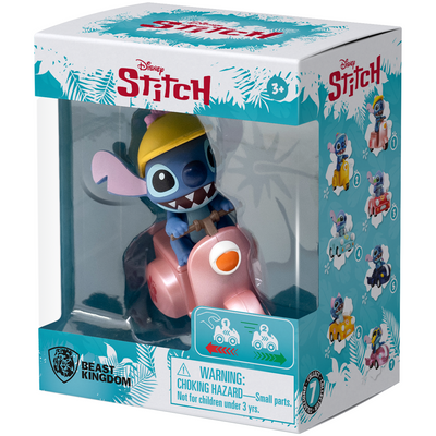 DISNEY LILO & STITCH PINK MOTORCYCLE STITCH PULLBACK VEHICLE