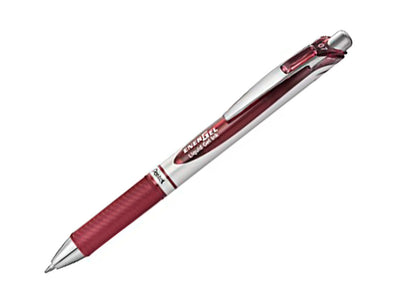 Pentel Energel 0.7Mm Retractable Liquid Gel Roller Pen - Bugundy Ink