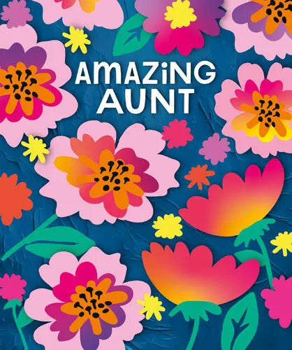 Amazing Aunt blue floral
