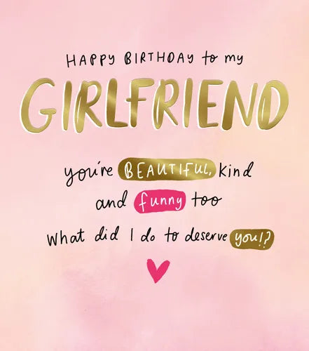 Happy Birthday to My Girlfriend Greeting