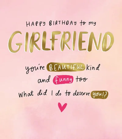 Happy Birthday to My Girlfriend Greeting
