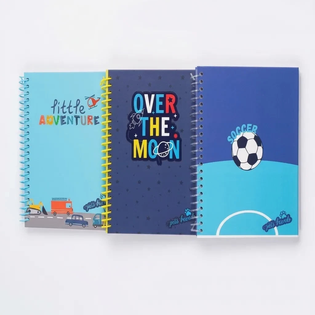 Little Adventure, Over The Moon, Soccer Spiral Notebooks A5 x1 pc