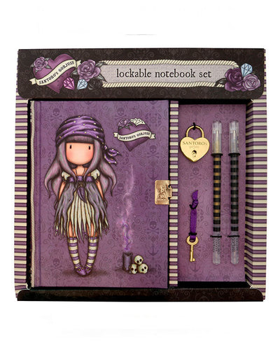 Journal Set - Note Book With Lock And Two Pens