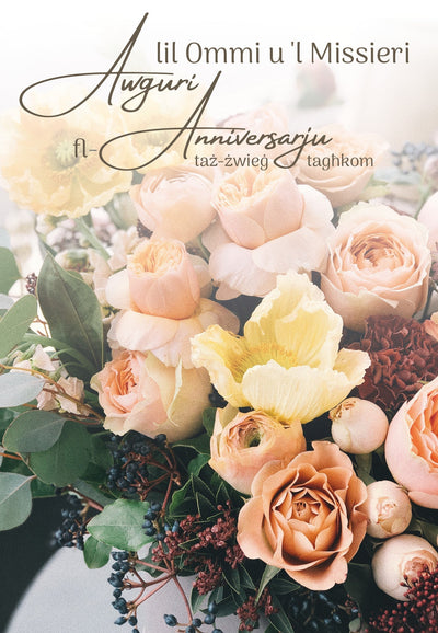 Ommi U 'L Missieri Awguri Fl-Anniversarju Taż-Żwieġ Tagħkom