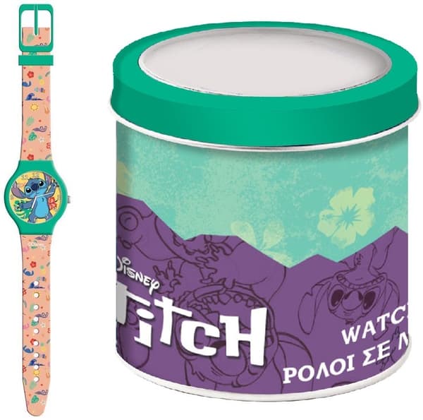 Disney Lilo & Stitch Analog Watch in Tin Box