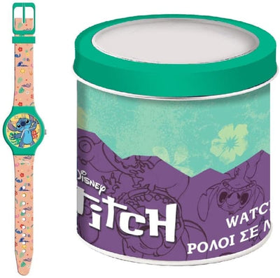 Disney Lilo & Stitch Analog Watch in Tin Box