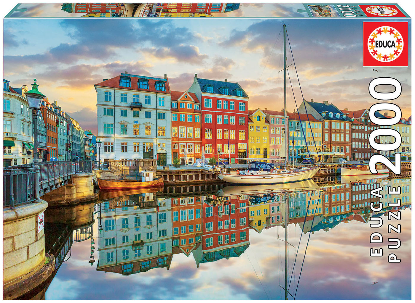 Puzzle X2000 Pcs Sunset At Copenhagen Harbour
