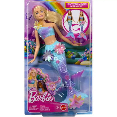 Barbie Flower Magic Mermaid Doll with Surprise Blooming Flowers Feature