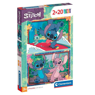 Disney Stitch & Angel 2 Puzzle x20 Pcs