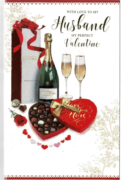 Valentine Card With Love To My Husband