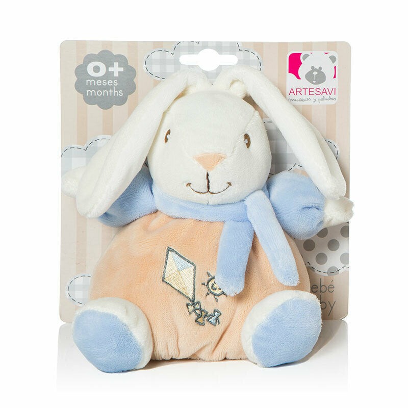 Rabbit Rattle 15Cm Blue